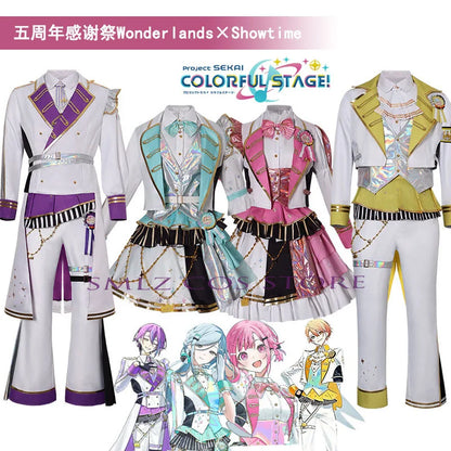 5th Thanksgiving Festival Party Play Uniform for Tenma Tsukasa Kamishiro Rui Cosplay Kusanagi Nene Otori Emu Costume Suit Woman