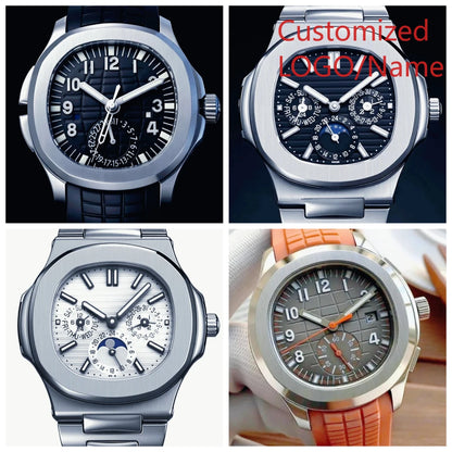 A11 Store Customized Watch 40mm Men's Sport Watch Automatic Mechanical Watches 904L Stainless Steel Black Blue Rubber