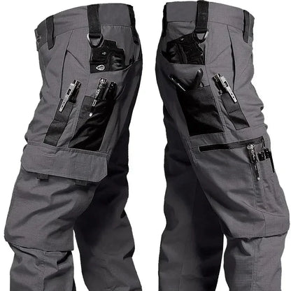 New Tactical Work Pants Men Outdoor Cargo Trousers Multi-pocket Waterproof Pant Autumn Spring Outdoor Workwear Hiking Trousers