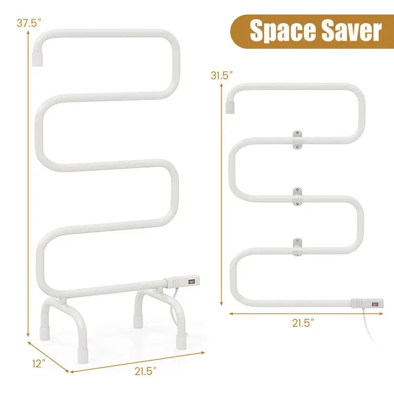 100W Electric Towel Warmer Drying Rack