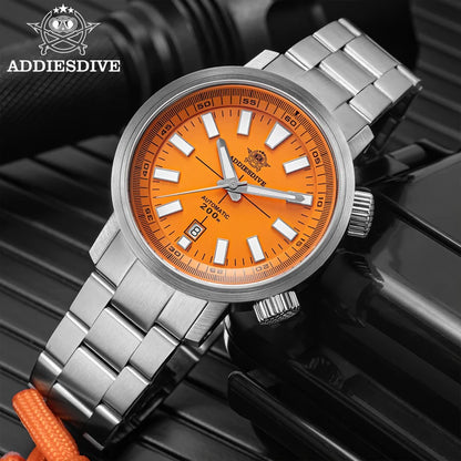 ADDIESDIVE 42MM Automatic Mechanical Watch Janpan 8215 200m Diver BGW9 Super Luminous Sapphire Grass Men Watch