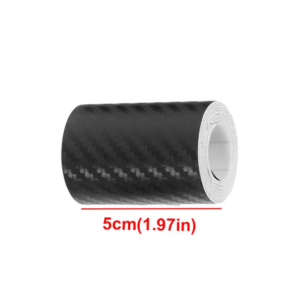 1m-10m Car Door Edge Guards Door Sill Protector Waterproof 3D Carbon Fiber Anti Collision Film Scratch Cover Strip Stickers Tape