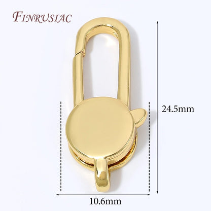 18K Gold Plated Mini Heart Spring Clasp,Lobster Clasp DIY Jewelry Making Findings Necklace Bracelet Connector Hook Accessories
