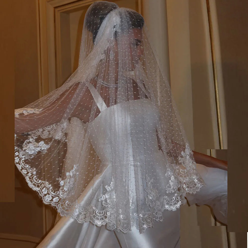Customized Square Neck Straight Wedding Dresses White Satin Ankle Length Bride Dress with Detachable Train Church Robe De Mariag
