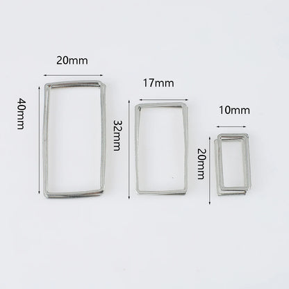 20Pcs Gold Silver Hollow Frame Bezel Charms Pendants Geometric Connectors for Jewelry Making Suppliers Diy Earings Accessories