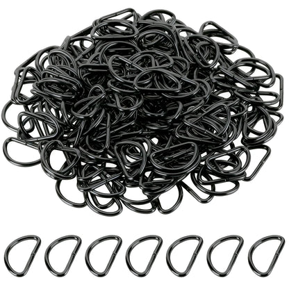 30/60/100Pcs D-ring buckle stainless steel semi-circular D-ring adjustable hardware bag belt process DIY accessories