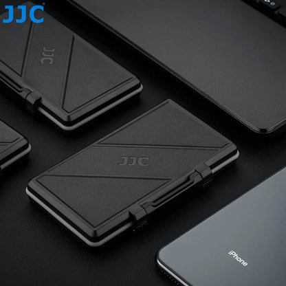 JJC 4-Slot Waterproof M2 2280 SSD Storage Case Holder for M.2 2280 Solid State Drive Anti-Static