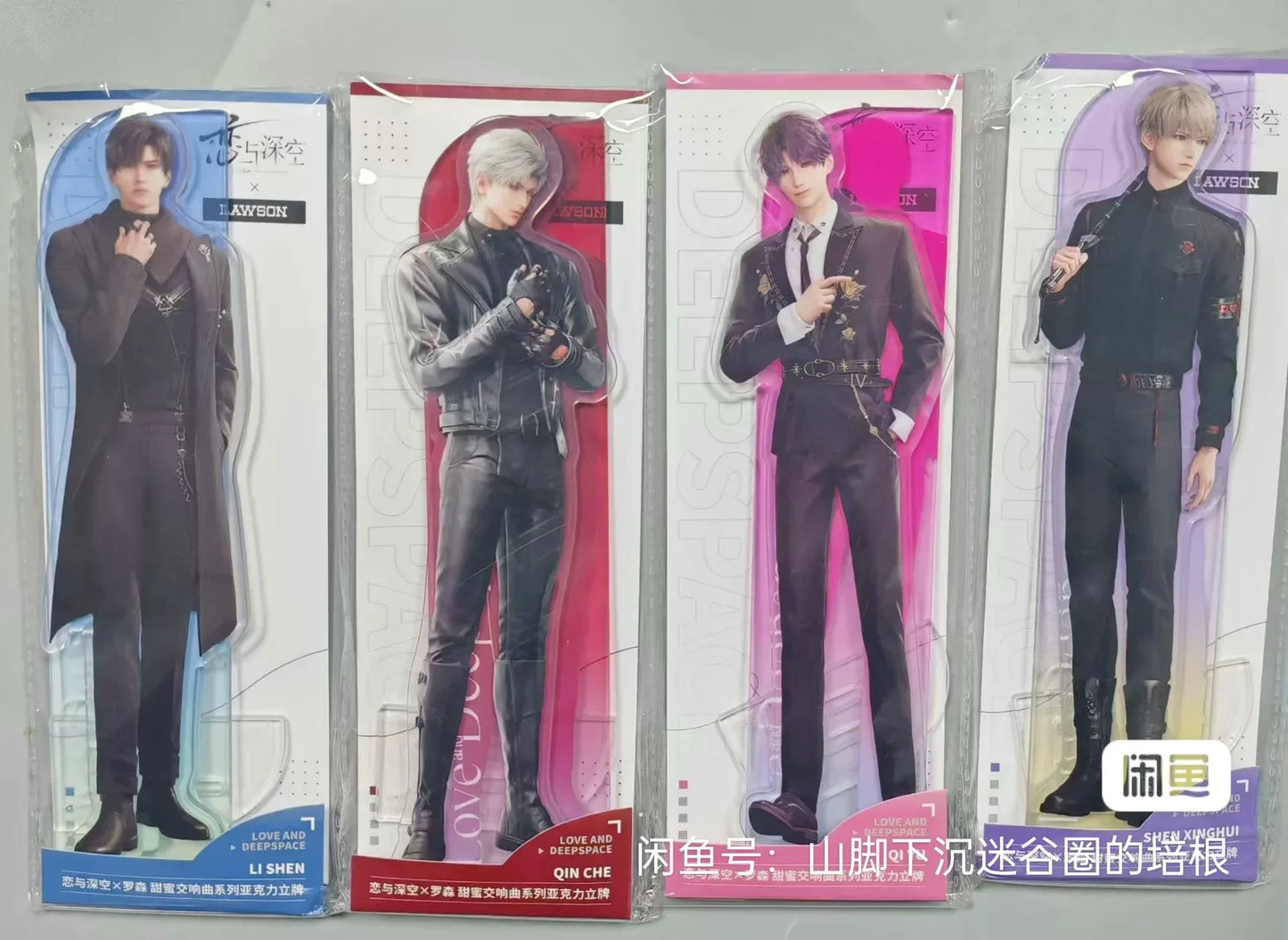 Official LAWSON X Love and Deepspace Collaboration Merchandise Badge Bookmark Acrylic Stand Postcard Transparent Card in Stock