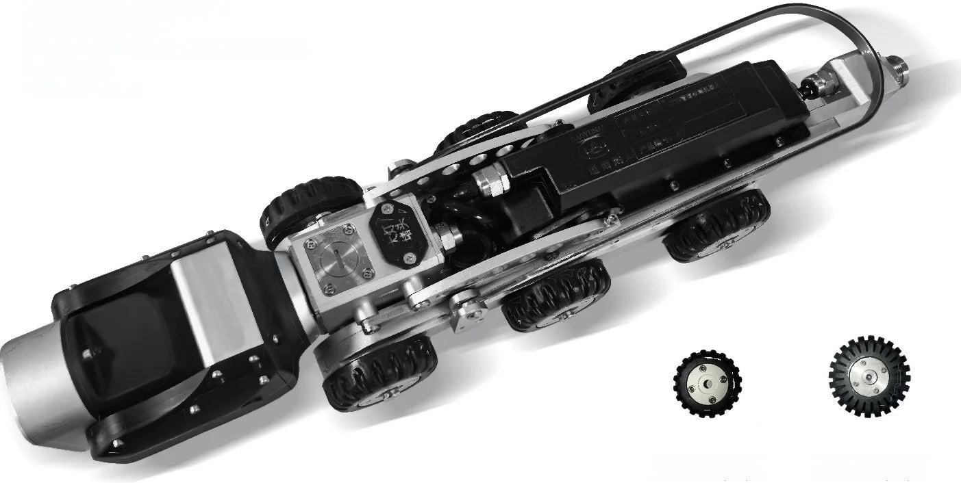 Wi-Fi Pipe Inspection Robot 10x Zoom & Pan/Tilt | Waterproof Underwater Crawler Camera for Sewer Drain Lines Management Software