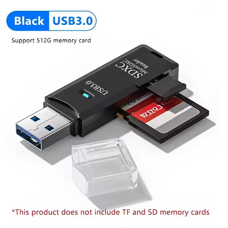2 in 1 USB2.0/3.0 Card Reader Micro TF sd card Reader usb adapter High Speed Cardreader TF Memory card For PC Laptop Accessories