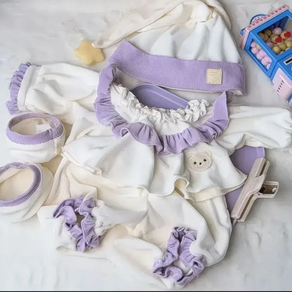 40cm Shulei doll clothes, plush cotton doll pajamas, sitting posture, cosplay attributes, doll replacement suit