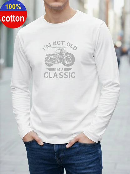 Men's Long Sleeve Casual Versatile T-Shirt Top