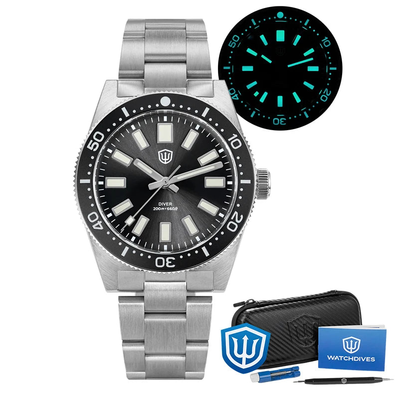 Watchdives WD1965 V2 Quartz Watch Orange Vh31 Movement Bgw9 Luminous Business Watch 20Bar Waterproof Sapphire Wristwatch Gift
