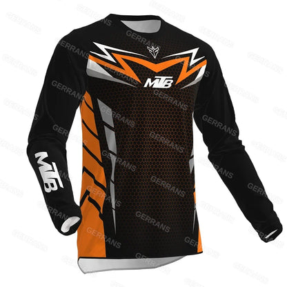 Fashion Sports Long-sleeve Top Outdoor Cycling Motorcycle Shirt Breathable Comfortable Trendy Print Casual Top