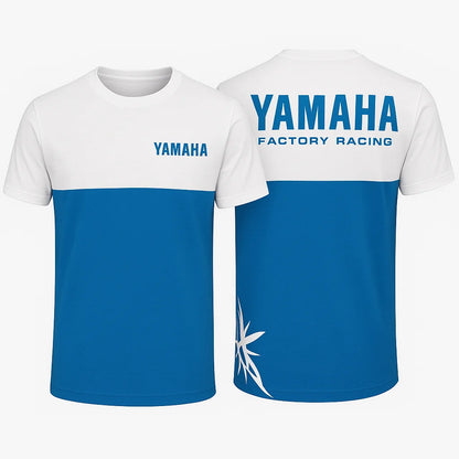 2026 YAMAHA GP Retro Racing Shirt Summer Men Motorcycle Off Road Cycling Suit Loose Large Breathable Speed Drying Sports T-shirt