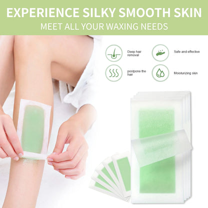 6/20PCS Hair Removal Wax Strips, Cold Wax Paper for Face, Arm, Leg & Body, Skin-Friendly, Long-Lasting, Unisex, Certified