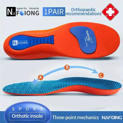 Orthopedic Insoles for Feet Sport Shock-absorbing Insole for Shoes Arch Support Plantar Fasciitis Templates Pads Men Women Sole