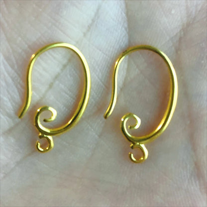 DIY Earring Hooks Fish Hooks Style Jewelry Making Accessories Semi Finished Fashionable Components