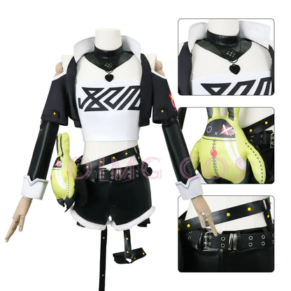 Nicole Demara Zenless Zone Zero Cosplay Costume Uniform Wig Anime Halloween Costumes Party  Masquerade Women Game
