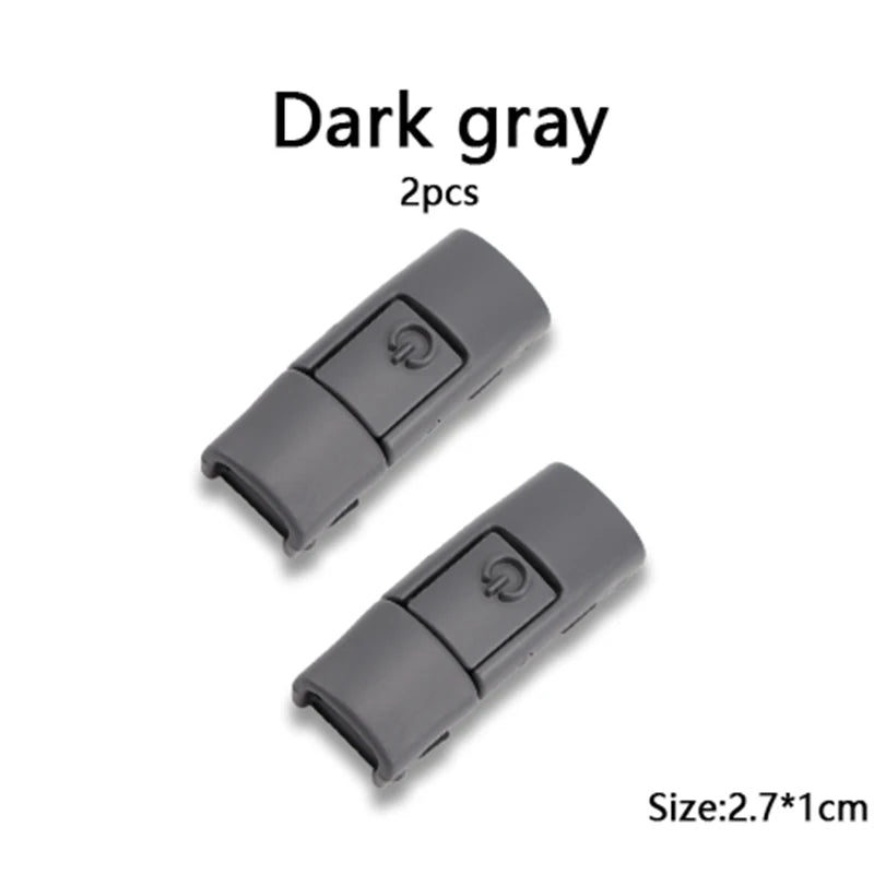 New Colorful Shoelaces Press buckle Metal Shoelace Clip Press Lock Kids Adult Shoes Accessories AF1 Sneaker Kits Metal Laces Tip
