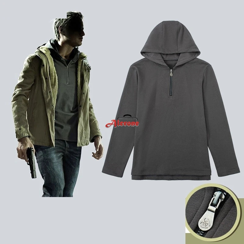 Ethan Winters Game Resident Evil Cosplay Costume Thick Hoodie Halloween Cosplay Ethan Winters Clothing