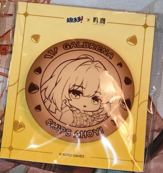 In Stock Official Game Wuthering Waves New Collab GALBRENR Phoebe QIUYUAN Lupa Cosplay Badge Storage Box Acrylic Stand Pendant