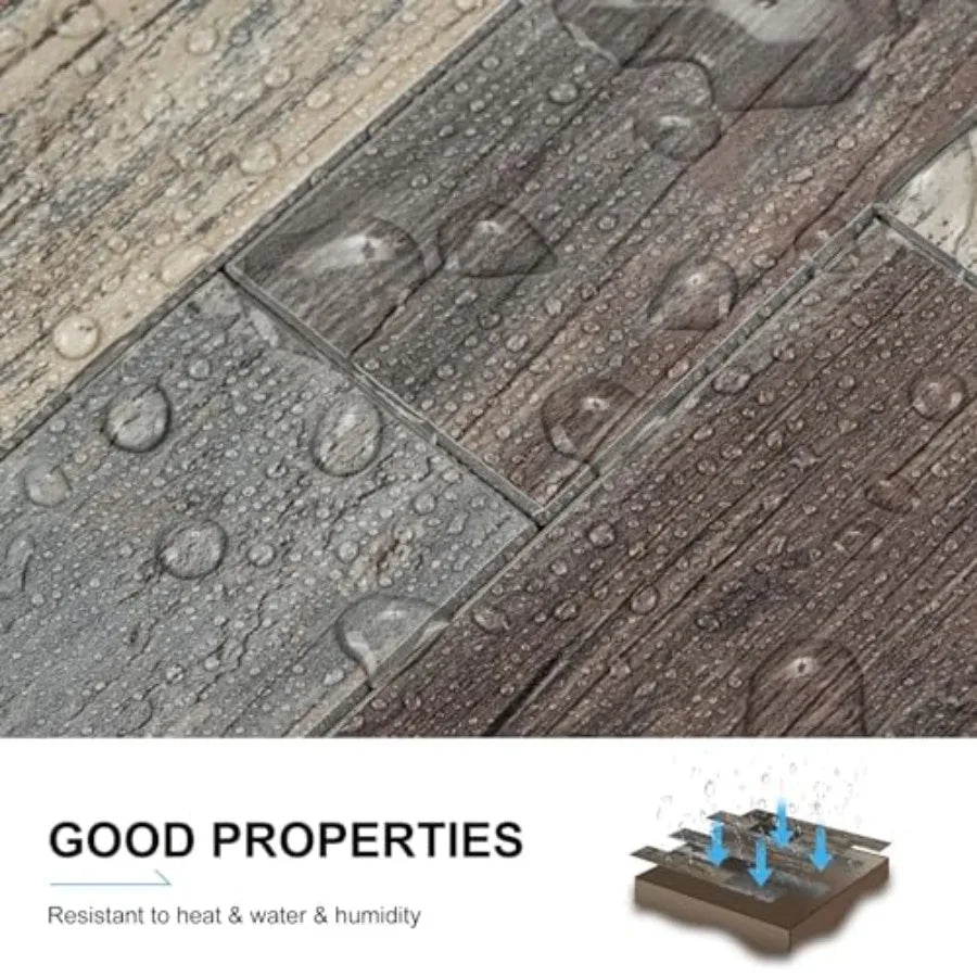 Peel and Stick Backsplash, 20 Sheets Peel and Stick Tile for Kitchen Backsplash, Self Adhesive Waterproof Backsplash Tile, PVC