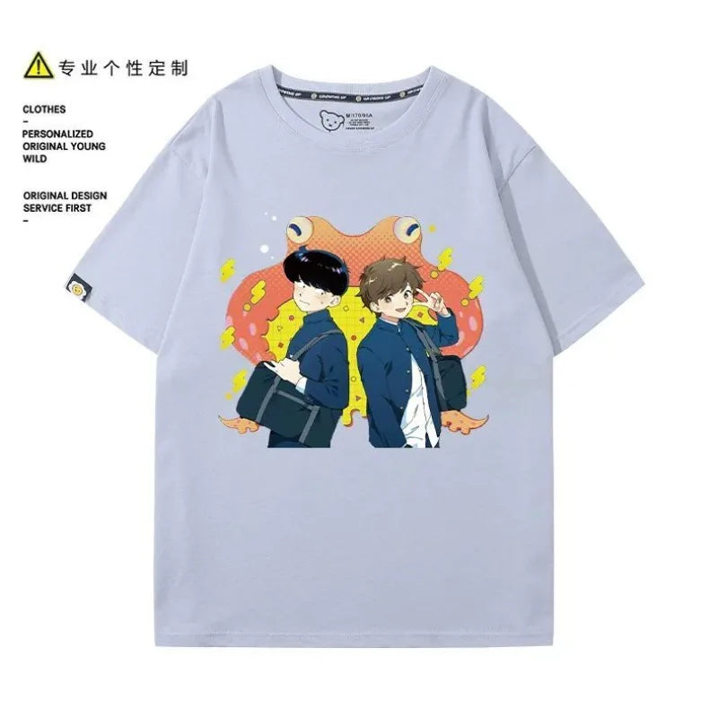 Go for It, Nakamura! Nakamura Okuto Hirose Aiki T-Shirt Cartoon Printed Top Summer Anime Cosplay Outfit Gift Men Women Halloween