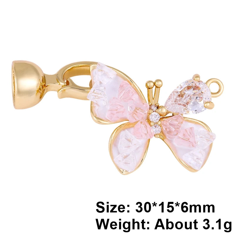 Juya Handmade Decorative Flower Connector Fastener Lock Hooks Clasps Accessories For DIY Women Fashion Needlework Jewelry Making