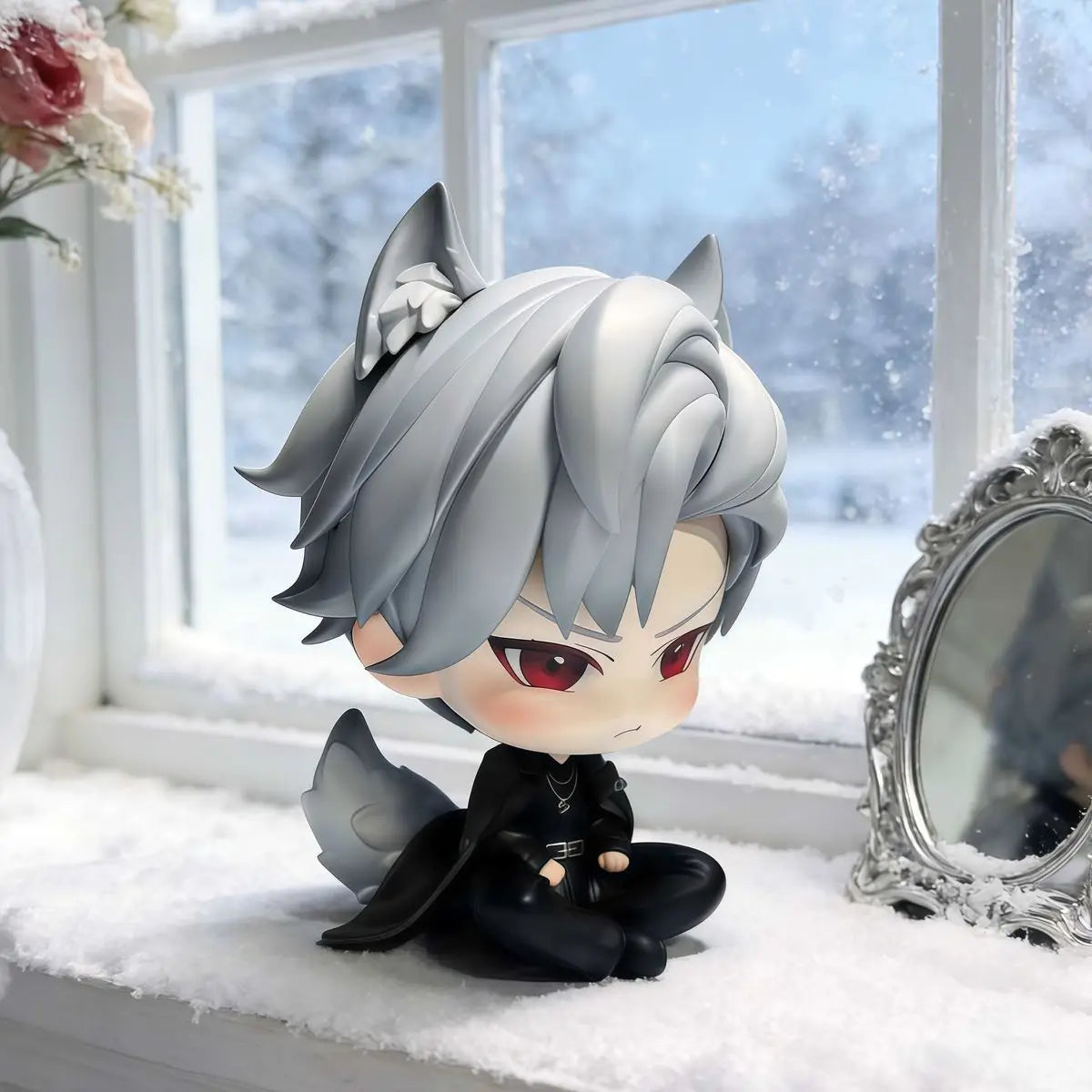 New Anime Love and Deepspace Sylus Cosplay PVC Action Figure Desktop Ornaments Cartoon Props Birthday Gift