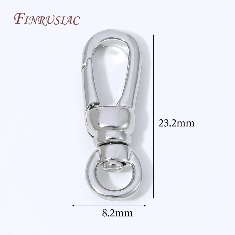 18K Gold Plated Mini Heart Spring Clasp,Lobster Clasp DIY Jewelry Making Findings Necklace Bracelet Connector Hook Accessories