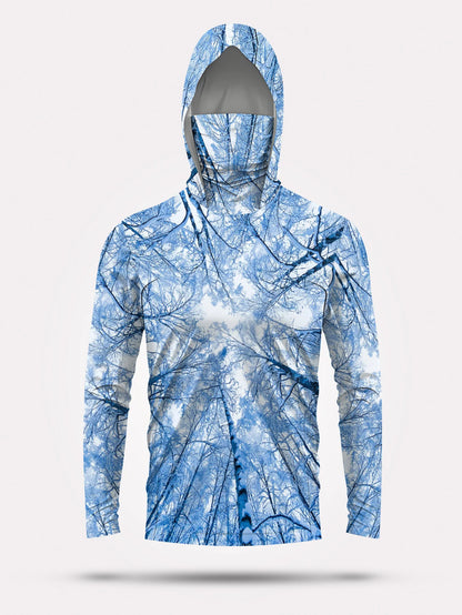Fishing hooded sweatshirt men's long-sleeved sun protection shirt hunting sport shirt sun protection shirt fishing beach top