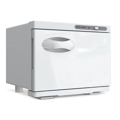 Compact 8L White Towel Warmer Cabinet for Spa, Beauty Salon, and Home Use