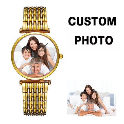 Women Watch Custom Dial Photo Image Alloy Watch Make Your Own Logo