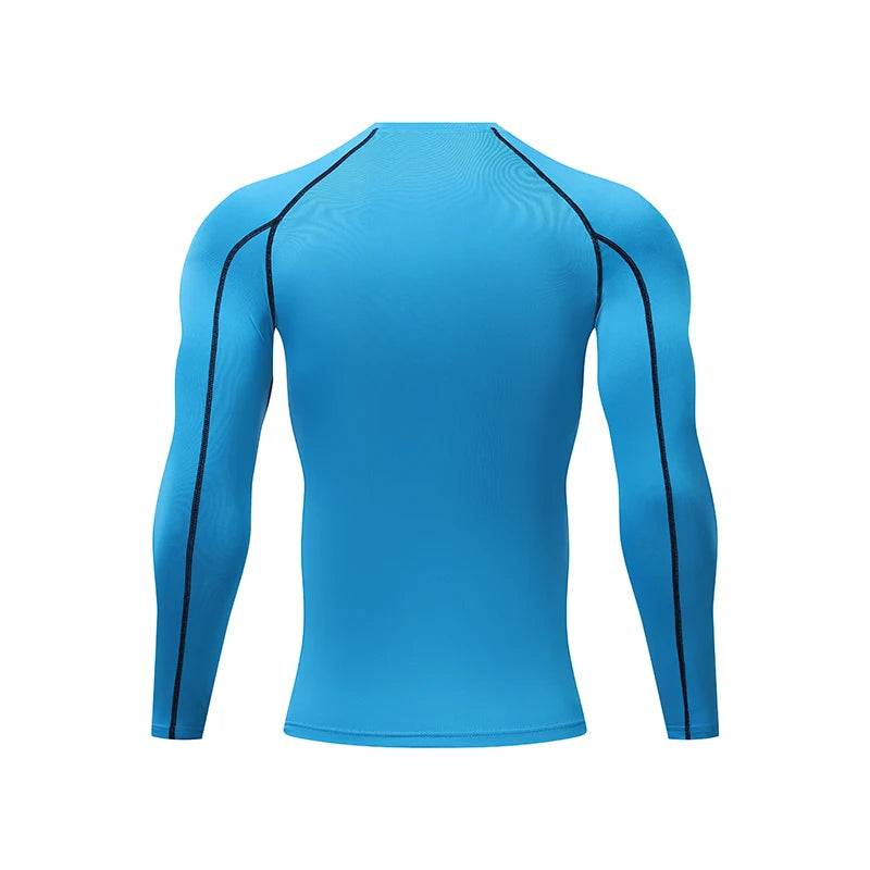 Men's Running Compression T-shirt Long sleeves Sport Tees Gym Fitness Sweatshirt Man Jogging Tracksuit Homme Athletic Shirts Top
