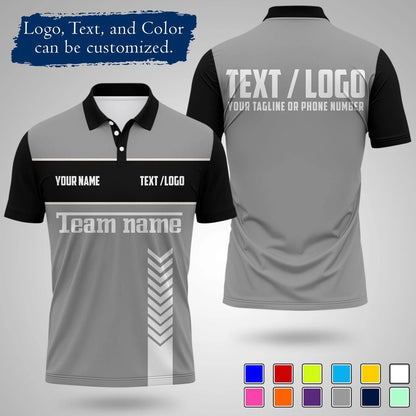 Personalized Sports Polo Shirt Custom Name And Logo Printed Quick Drying Short Sleeve Jersey For Team Uniform Outdoor Activities