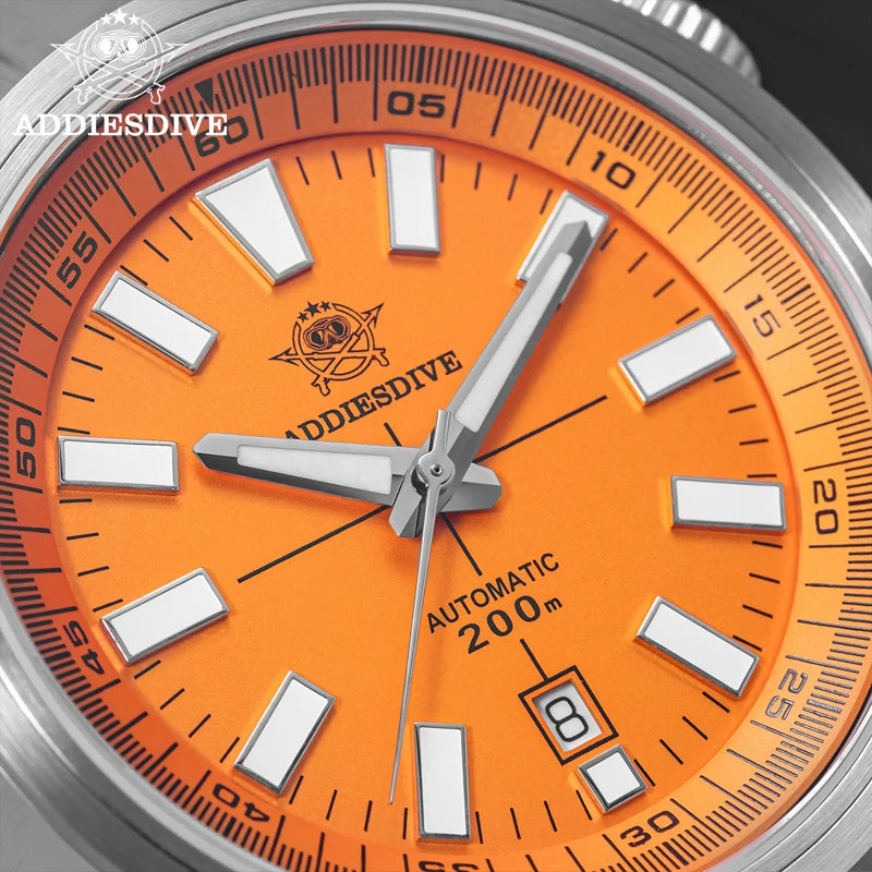 ADDIESDIVE 42MM Automatic Mechanical Watch Janpan 8215 200m Diver BGW9 Super Luminous Sapphire Grass Men Watch