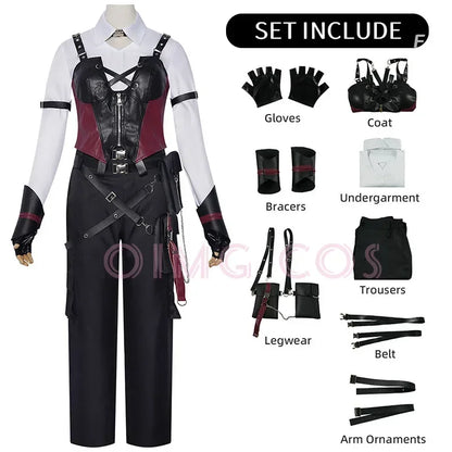 Love and deepspace Deep Space Hunter Cosplay Costume Carnival Adult Uniform  Anime Halloween Party  MasqueradeCostumes Men Game