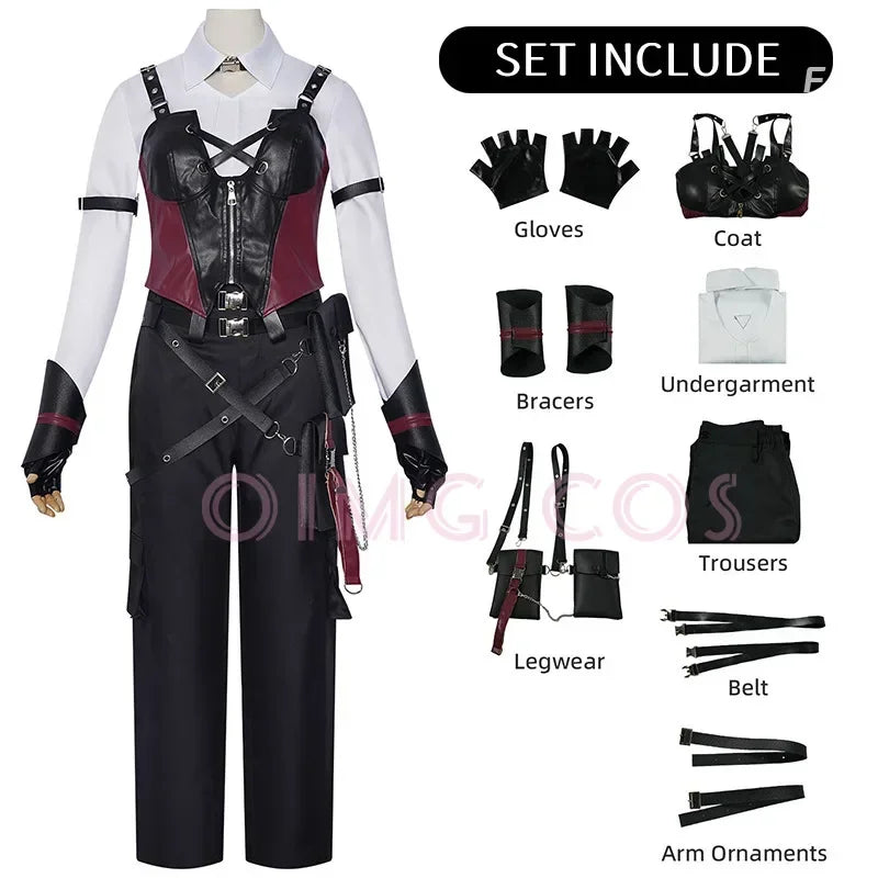 Love and deepspace Deep Space Hunter Cosplay Costume Carnival Adult Uniform  Anime Halloween Party  MasqueradeCostumes Men Game