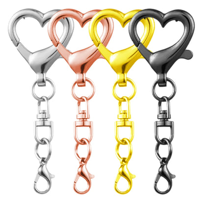 5/15/30Pcs Heart Shaped Swivel Clasp Spring Hanging Lobster Claw Snap Hook Clip Key Chains Findings for DIY Jewelry Making Craft