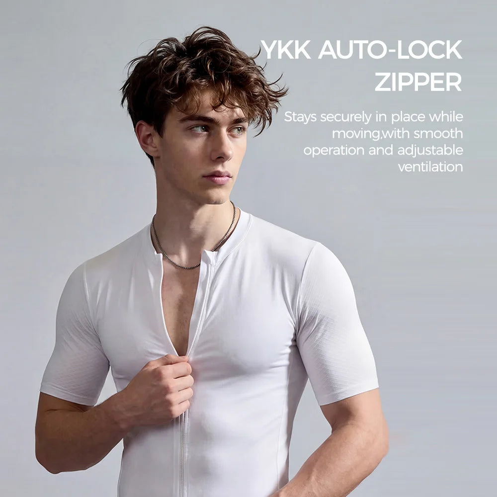 RION Men's T Shirt Short Sleeve Sports Sweatshirt Fitness Running Top Men Clothing Cycling Shirts Gym Hiking Outdoors Sportwear