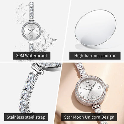 OLEVS 2998 Brand original authentic watch for woman Gift Box Bracelet simple quartz women's Watch
