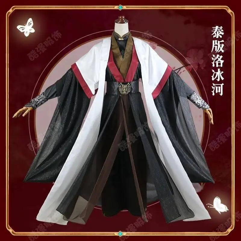 Anime Luo BingHe Cosplay Costume Ancient Costume Cosplay Wig Prop For Halloween Women The Scum Villain's Self-Saving System