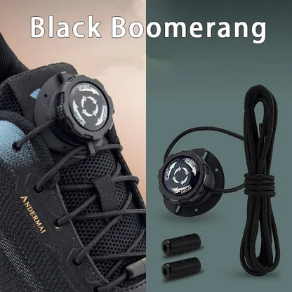 6pcs Set/1 Pair No-Tie Shoe Locks - Rotating Buckles for Sports and Outdoor Shoes - Unisex Quick-Adjust Design - Pre-Installed