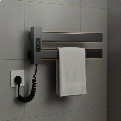 Smart Towel Heating Rack Quick Drying Electric Towel Warmer Bathroom Heater Timer Function Home Appliance IPX5 Waterproof