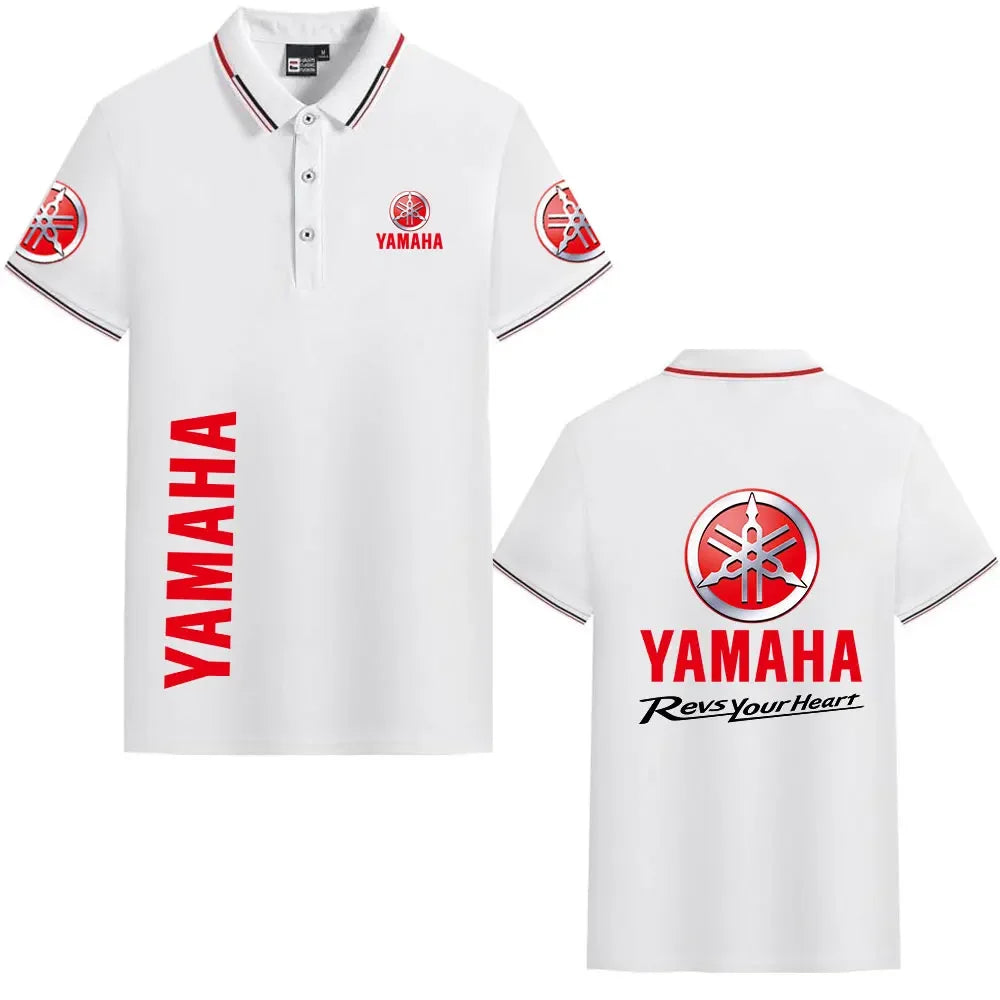motorcycle Racing collared Yamaha POLO shirt cycling suit for men and women summer top short-sleeved T-shirt motogp fan clothing