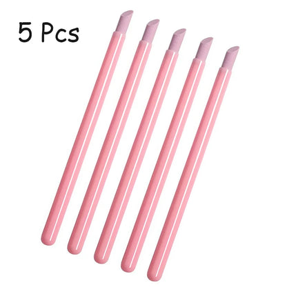 1/5PC Nails Art Quartz Grinding Pen Nail Cuticle scissors Dead Skin Remover UV Gel Polish Manicure Stick Files Accessories Tools