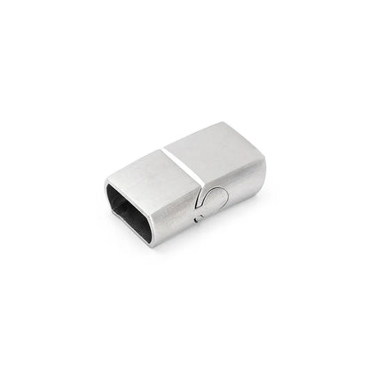 10Pcs 316L Stainless Steel Clasps Hole 12x6mm 12x4mm for Leather Bracelets Clasp Magnet DIY Bracelet Jewelry Making Accessories