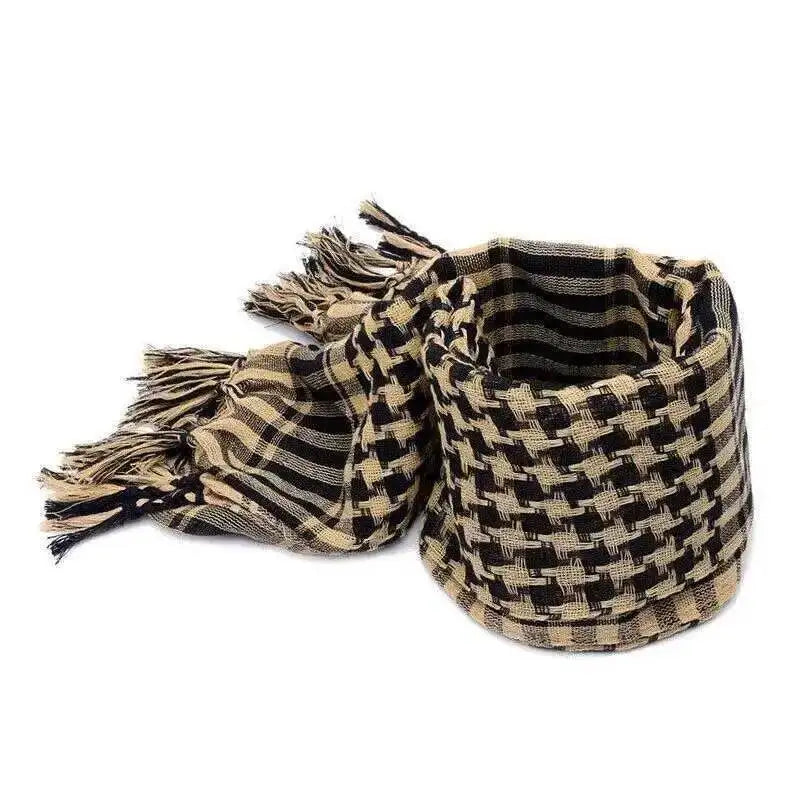 Arafat arab scarf shawl Handsome Keffiyeh Kafiya Lightweight Military Shemagh palestine Man Stripe Scarf With Tassels Soft Warm