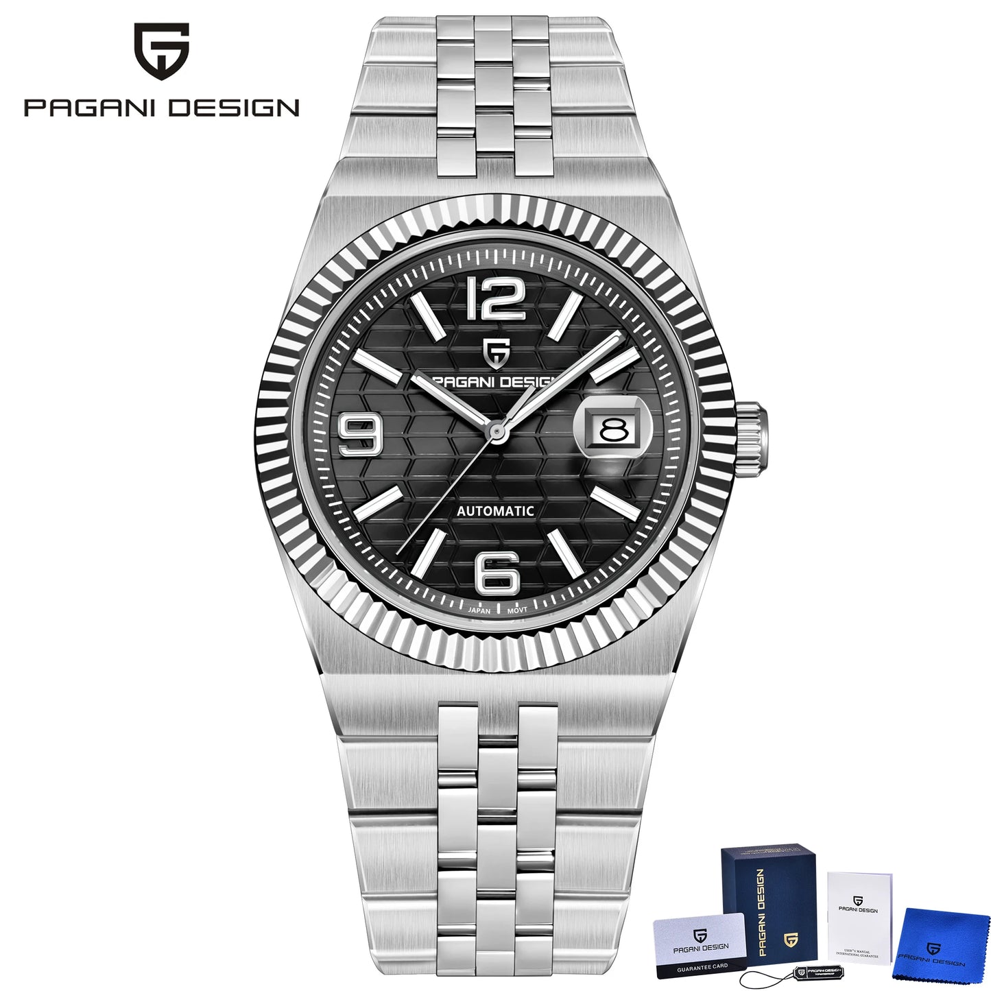 PAGANI DESIGN 2026 New Men's Watches Rose Gold Luxury Automatic Watch For Men MIYOTA 8215 Mechanical Wristwatch Sapphire crystal